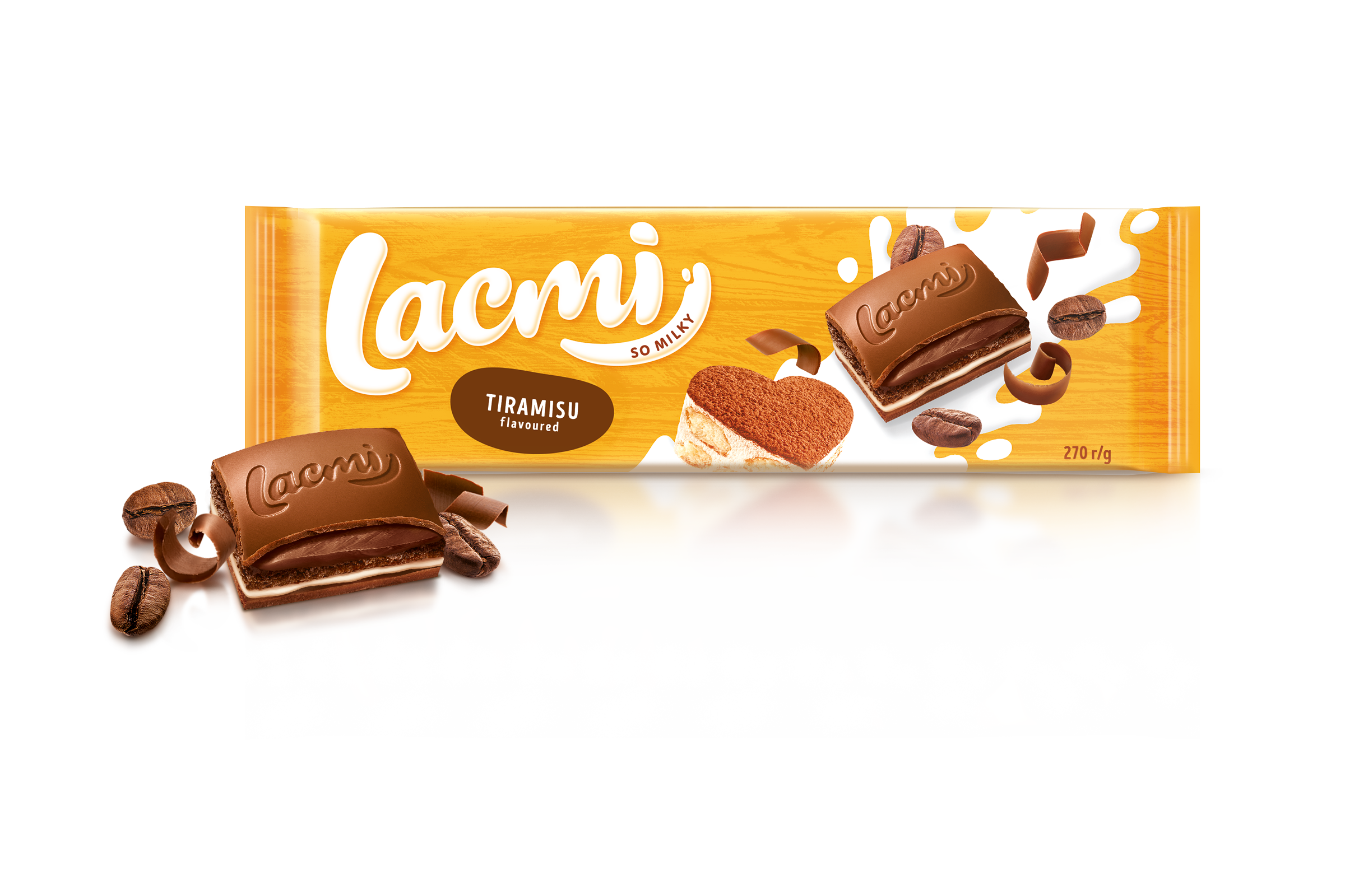 Ciocolată cu lapte și cremă tiramisu